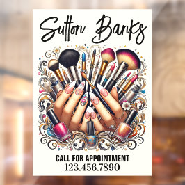 Salon Fensteraufkleber