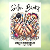 Salon Fensteraufkleber (Blatt 3)