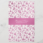 Salon Floral Pink Beruflich Flyer (Hinten)