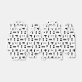 Salon & Friseur Muster CUSTOM FARBE Geschenkschachtel (Ungefaltet)