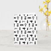 Salon & Friseur Muster CUSTOM FARBE Karte (Gelbe Blume)