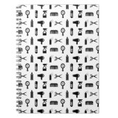 Salon & Friseur Muster CUSTOM FARBE Notizblock (Vorderseite)