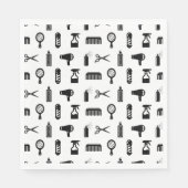 Salon & Friseur Muster CUSTOM FARBE Serviette (Vorderseite)