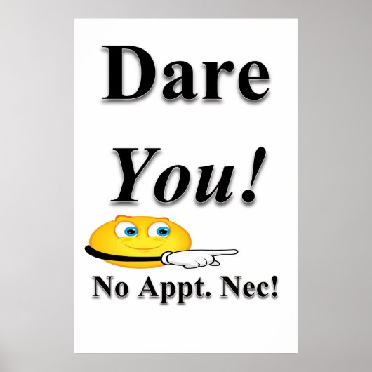 Salon-Friseurplakat fordert dich heraus Poster (Vorne)