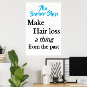 Salon-Friseurplakat Haarausfall Poster (Heimbüro)