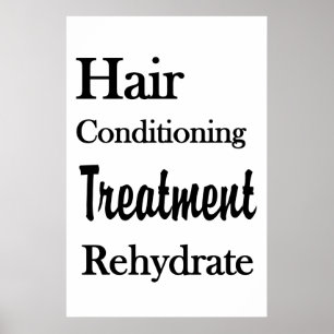 Salon Friseursalon Plakate Konditionierung Rehydra