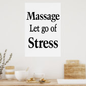Salon Friseursalon Plakate Massage Stress (Küche)