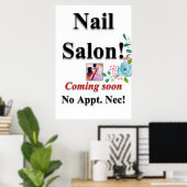 Salon Friseursalon Plakate Nagelstudio (Heimbüro)