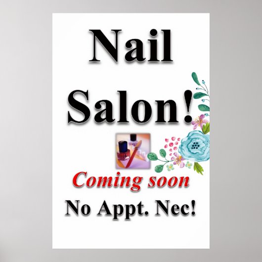Salon Friseursalon Plakate Nagelstudio (Vorne)