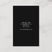 Salon für das Men Pole Logo Visitenkarte (Rückseite)