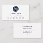 Salon für einfaches Business-Logo Treuekarte (Vorne/Hinten)