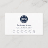 Salon für einfaches Business-Logo Treuekarte (Vorderseite)