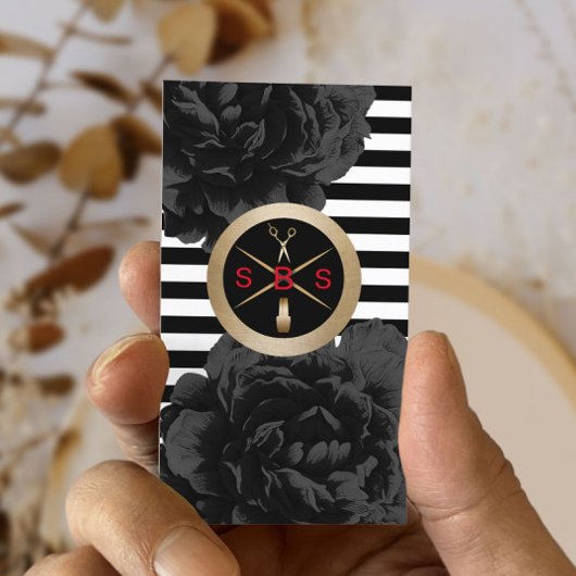 Salon Gebäude Solutions Social Media Modern Visitenkarte