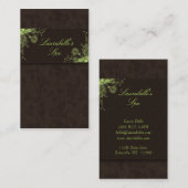 Salon-Geschäfts-Karten-Wellness-Center-Blumen Visitenkarte (Vorne/Hinten)