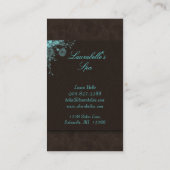 Salon-Geschäfts-Karten-Wellness-Center-Blumen Visitenkarte (Rückseite)