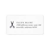 Salon-Geschäftsförderung Adressaufkleber (Vorne)