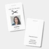 Salon-Geschäftsförderung Ausweis (Vorder- & Rückseite)
