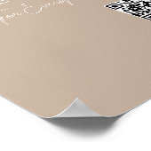 Salon-Geschenkgutschein-Promo-Poster mit QR-Code Poster (Ecke)