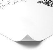 Salon-Geschenkgutschein-Promo-Poster mit QR-Code Poster (Ecke)