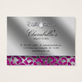 Salon Geschenkkarte Schmuck Leopard Rosa Silberkro (Rückseite)