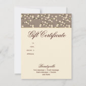 Salon Gift Card Cherry Blossom Blumenkrebs Foto (Rückseite)