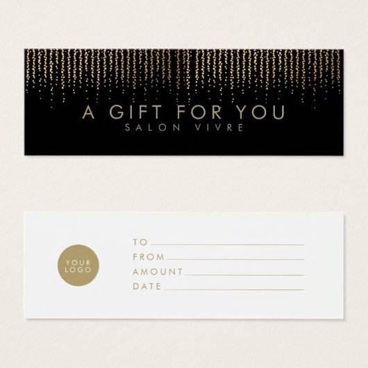Salon Gift Card Minimalistisch Modern (Vorne & Hinten)