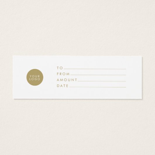 Salon Gift Card Minimalistisch Modern (Rückseite)