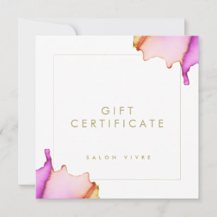 Salon Gift Card Modernes Minimalistisches Wasser