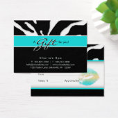 Salon Gift Card Zebra (Schreibtisch)