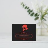 Salon Gift Certificate (Firebrick) Rabattkarte (Stehend Vorderseite)