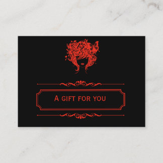 Salon Gift Certificate (Firebrick) Rabattkarte