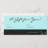 Salon Gift Certificate Floral (Rückseite)