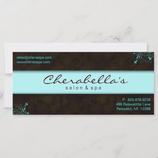 Salon Gift Certificate Floral (Vorderseite)