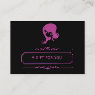 Salon Gift Certificate (Plum) Rabattkarte