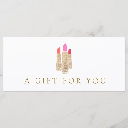 Salon Gold Sequin Lipstick - Geschenkzertifikat 2 (Vorderseite)