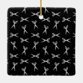 Salon Hair Scheren Print Pattern Barber Shears Keramikornament (Rückseite)