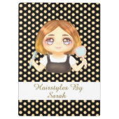 Salon Hairstylist Klemmbrett (Rückseite)