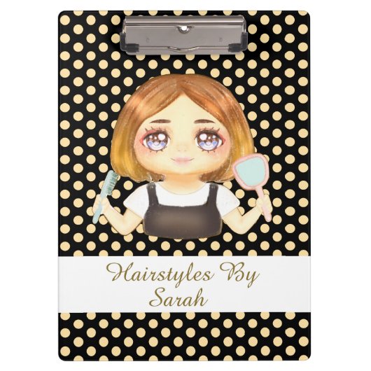 Salon Hairstylist Klemmbrett (Vorderseite)