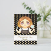 Salon Hairstylist Postkarte (Stehend Vorderseite)