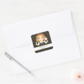 Salon Hairstylist Quadratischer Aufkleber (Umschlag)