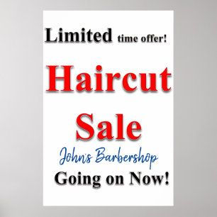 Salon Herrenfriseursladen Plakate Limitierter Haar