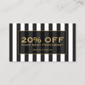 Salon III Couponkarte für Schwarz und Weiß Rabattkarte (Vorderseite)