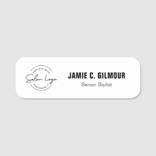 Salon individuelles Logo Mitarbeiter Magnet oder S Namensschild