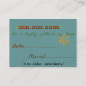 Salon-Karte Visitenkarte (Rückseite)