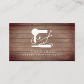 Salon Kosmetologin Rustic Visitenkarte (Vorderseite)