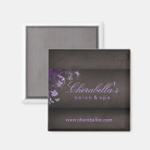 Salon Kühlschrankmagnet Wellness-Center Butterfly (Vorderseite/Rückseite)