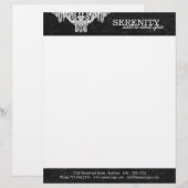 Salon-Leuchter-Briefkopf Briefbogen (Vorne/Hinten)