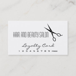 Salon Loyalitätskarte für Haare und Schönheitssalo Treuekarte