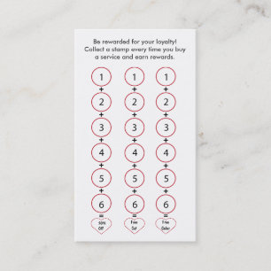 Salon Loyalty Business Card Treuekarte