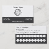 Salon Loyalty Visitenkarte Treuekarte (Vorne/Hinten)